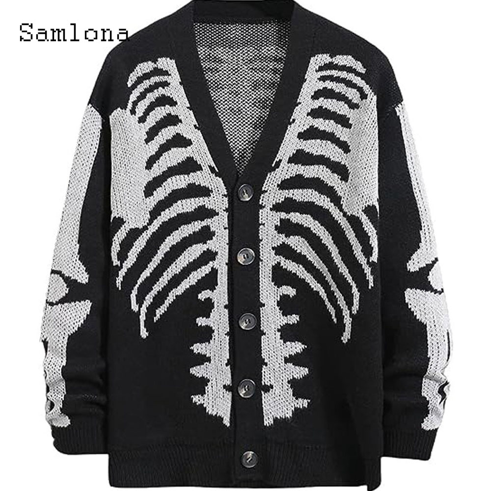 Vintage Fashion Shop - Plus Size Mens Casual Retro Knitted
