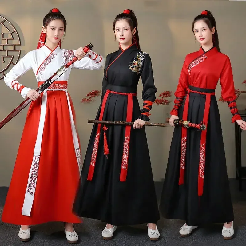 Vintage And Modern Fashion - Modern Hanfu Women Top Skirt 2