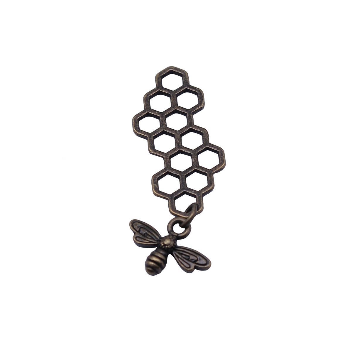 Vintage Fashion Theme - Queen Bee Charm Insect Pendant For