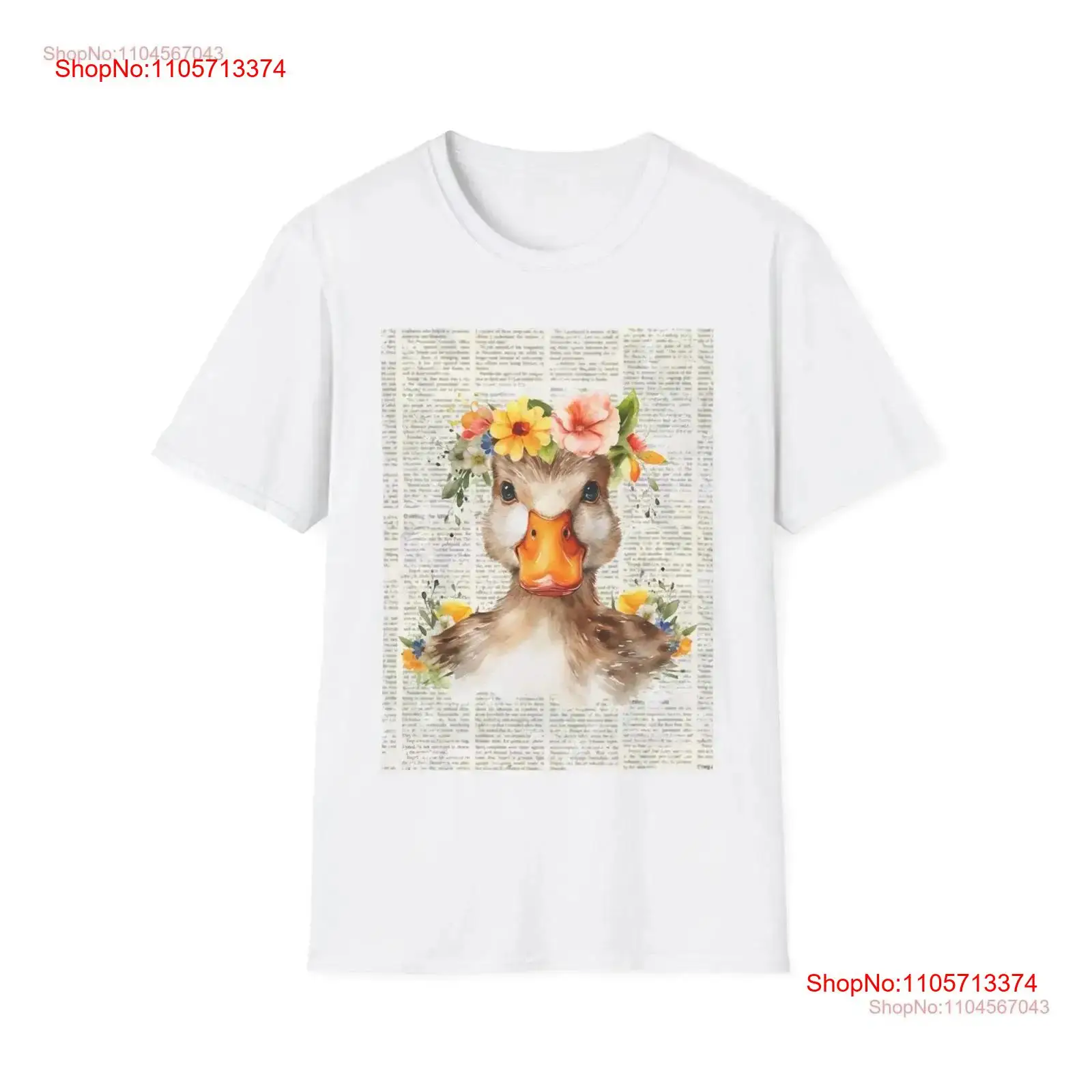 Vintage Fashion Newspaper - Softstyle T Shirt Duck shirts nature