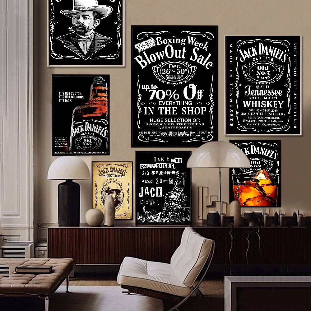 Vintage Fashion Illustration - Fashion Brand J-Jack D-Daniel Classic Vintage