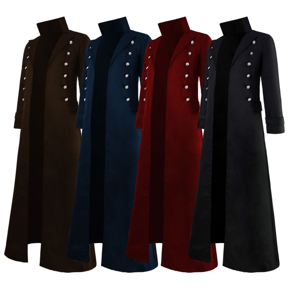 Vintage Fashion Revival - New Gothic Revival Double-breasted Vintage Coat