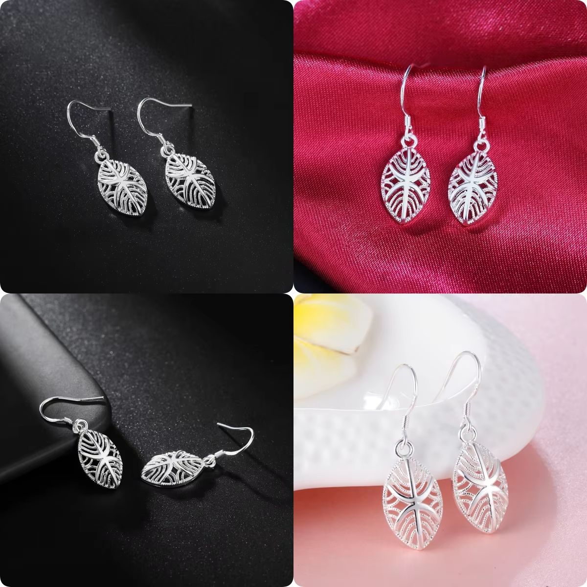 Vintage Fashion Center - 925 Sterling Silver fine vintage earrings