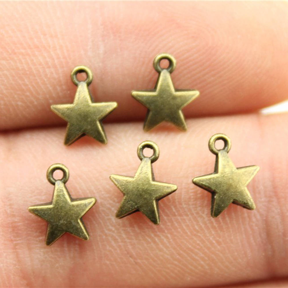 Vintage Fashion Theme - 40pcs 8.6x7.1mm 2 Colors Antique Silver