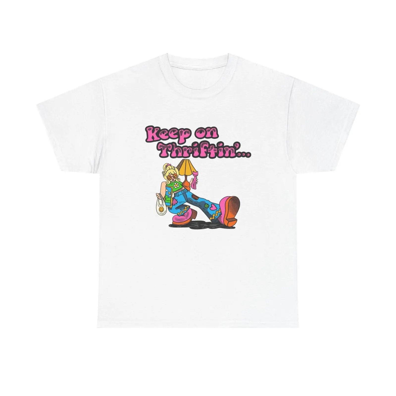 Keep On Thrifting Funny T Shir - đánh giá và giá Thrift Vintage Fashion Usa