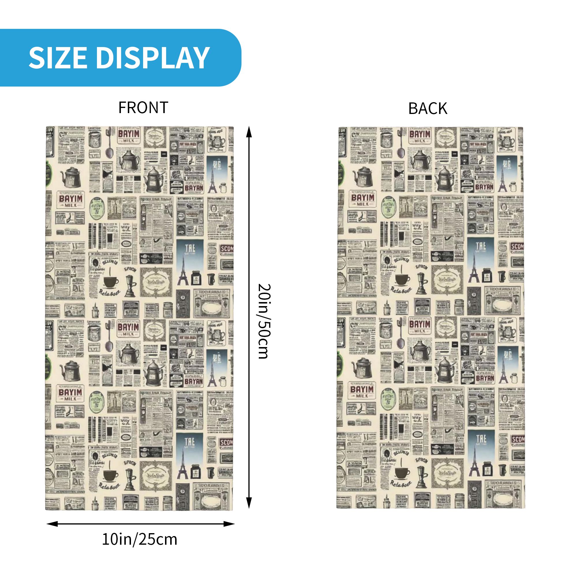 Vintage Newspaper Pattern Band - đánh giá và giá Vintage Fashion Newspaper