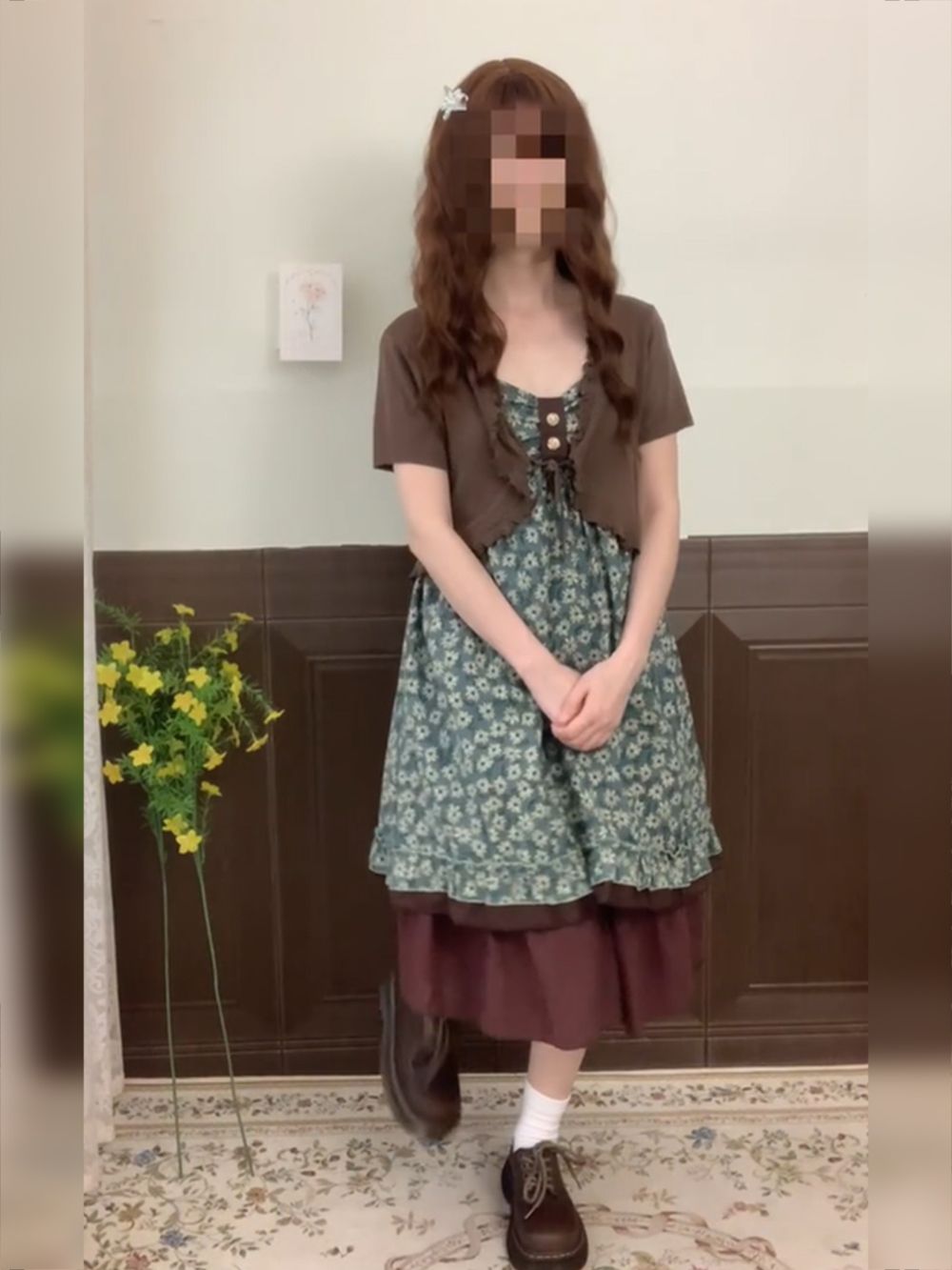 Vintage Sweet Camisole Dress S - đánh giá và giá Crop Cardigan Vintage