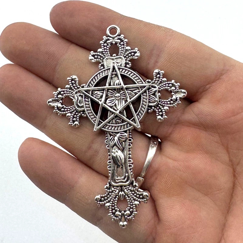 2pcs 30x15mm Gothic Big Cross  - đánh giá và giá Vintage Fashion Theme