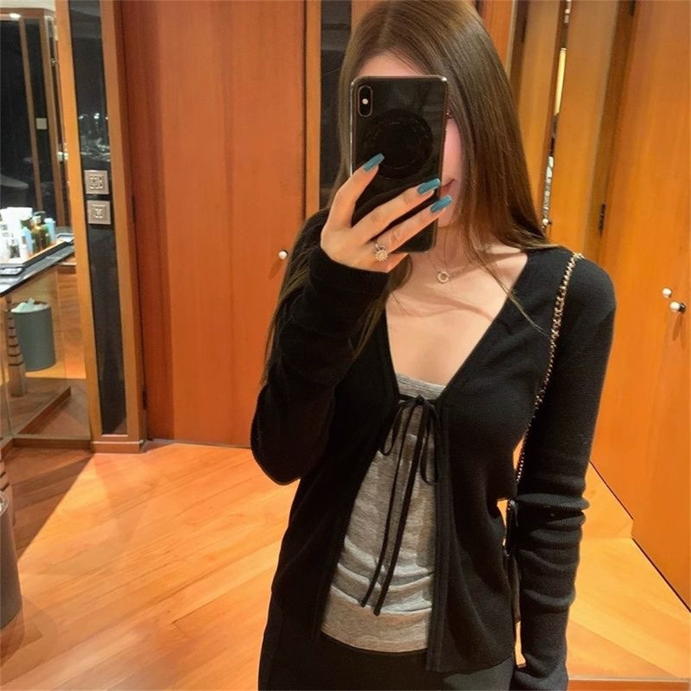 Women's Knitting Thin Long Sle - đánh giá và giá Crop Cardigan Vintage