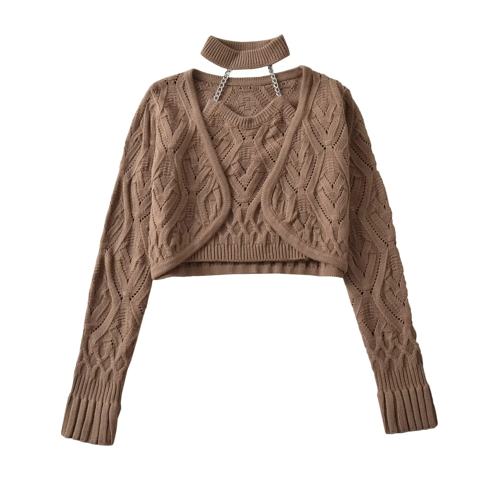 Women Black Halter Cropped Cam - đánh giá và giá Crop Cardigan Vintage