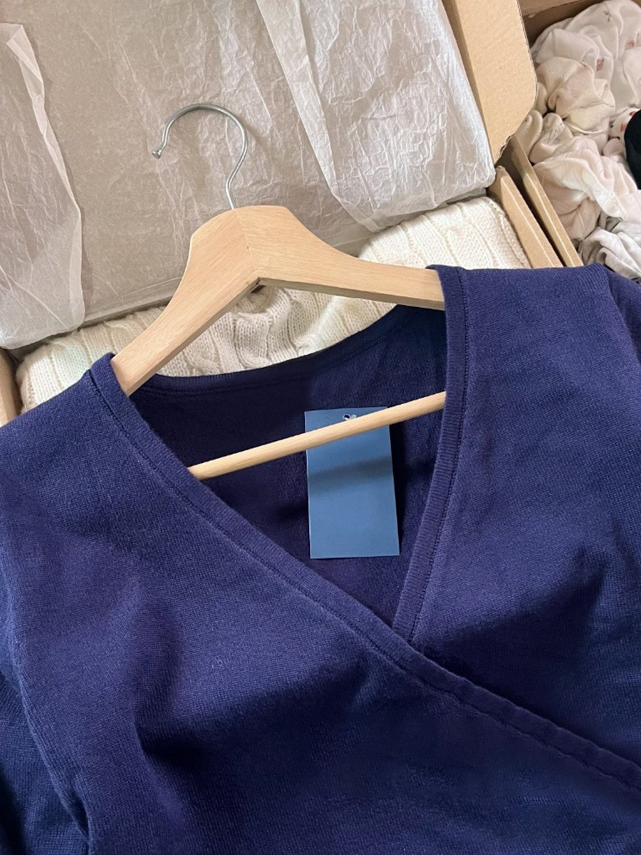 New Navy Lace-up Knitted Long  - đánh giá và giá Crop Cardigan Vintage