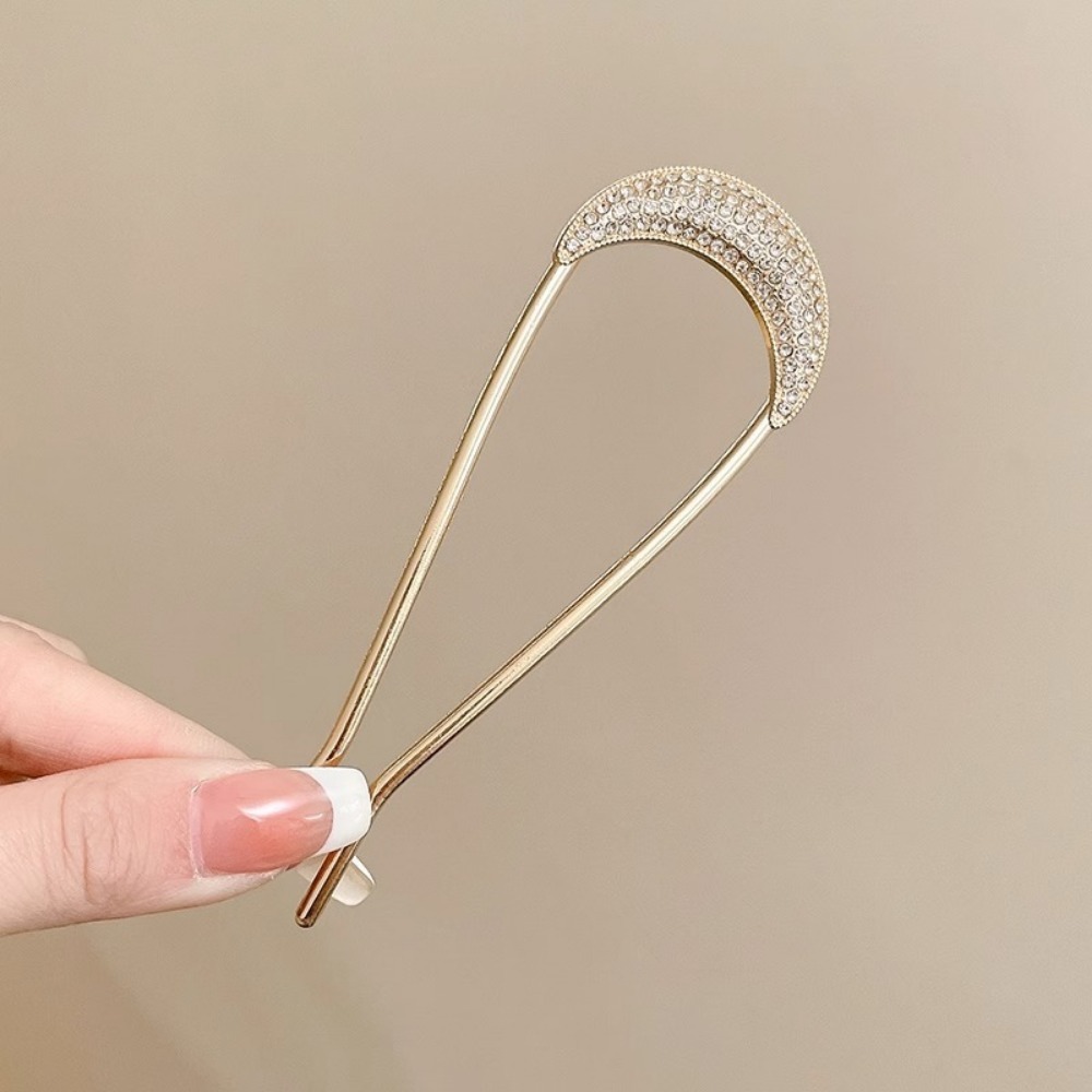 1/2pcs U-Shaped Crystal Hairpi - đánh giá và giá Vintage Fashion Shop