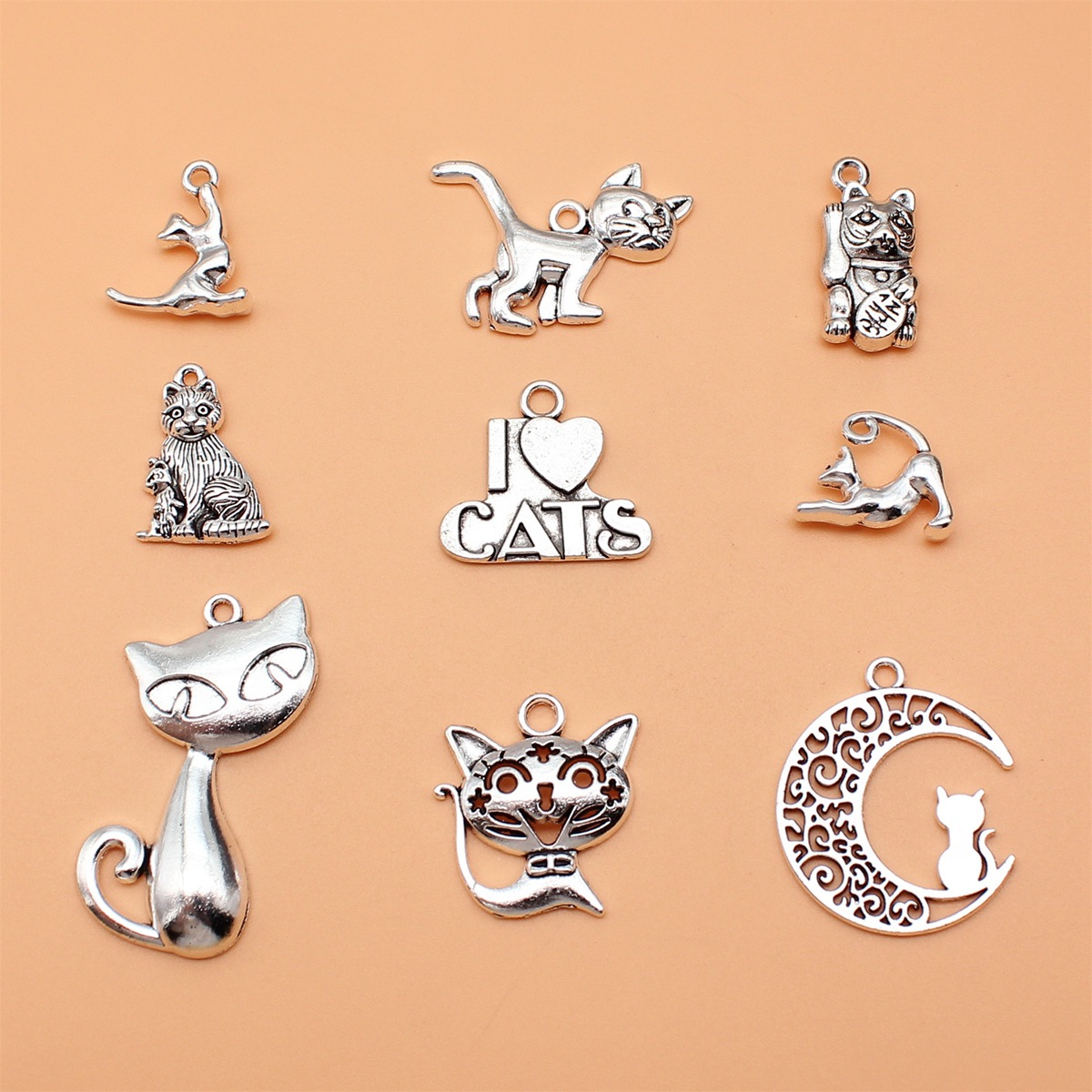 100Pcs/Bag 9 Styles Antique Si - đánh giá và giá Vintage Fashion Theme