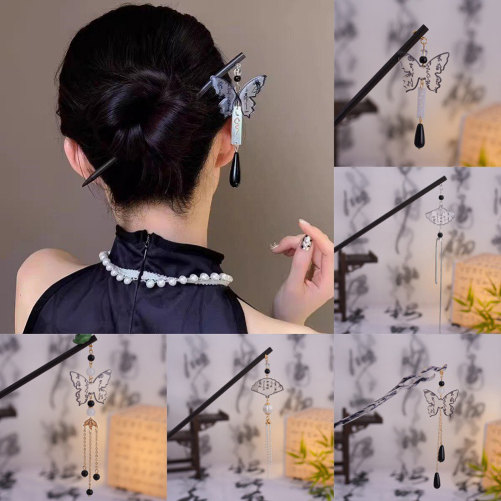 Vintage Wooden Hairpin For Wom - đánh giá và giá Vintage Fashion Shop