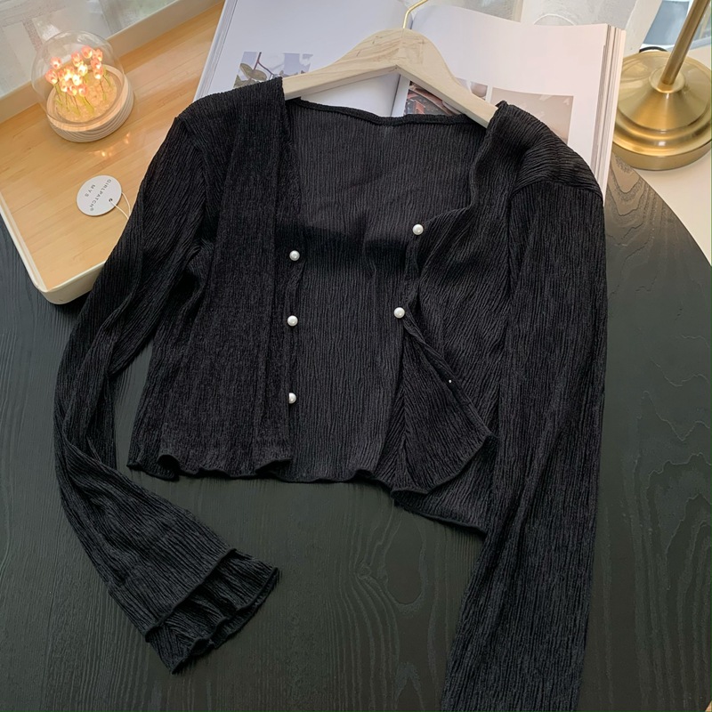 2026 Knitted Thin Sweater Card - đánh giá và giá Crop Cardigan Vintage
