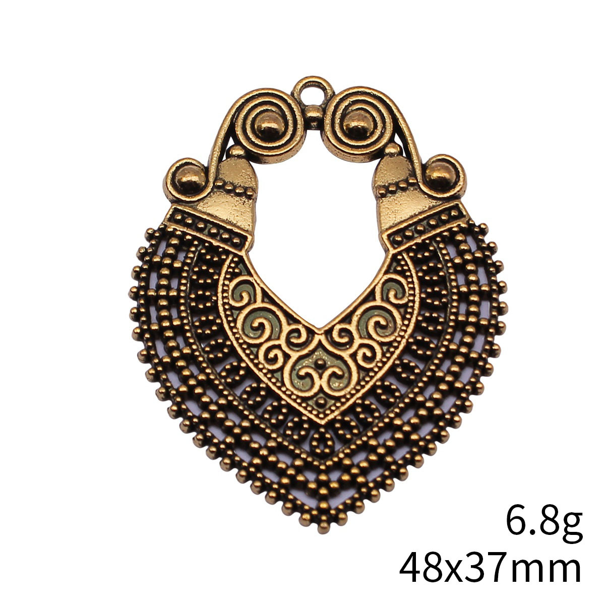 8pcs 48x37mm(1.89x1.46inch) 2  - đánh giá và giá Vintage Fashion Earrings