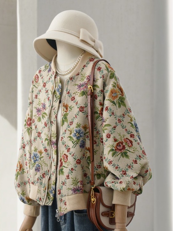 Retro Feel Oil Painting Embroi - đánh giá và giá Vintage Fashion Illustration