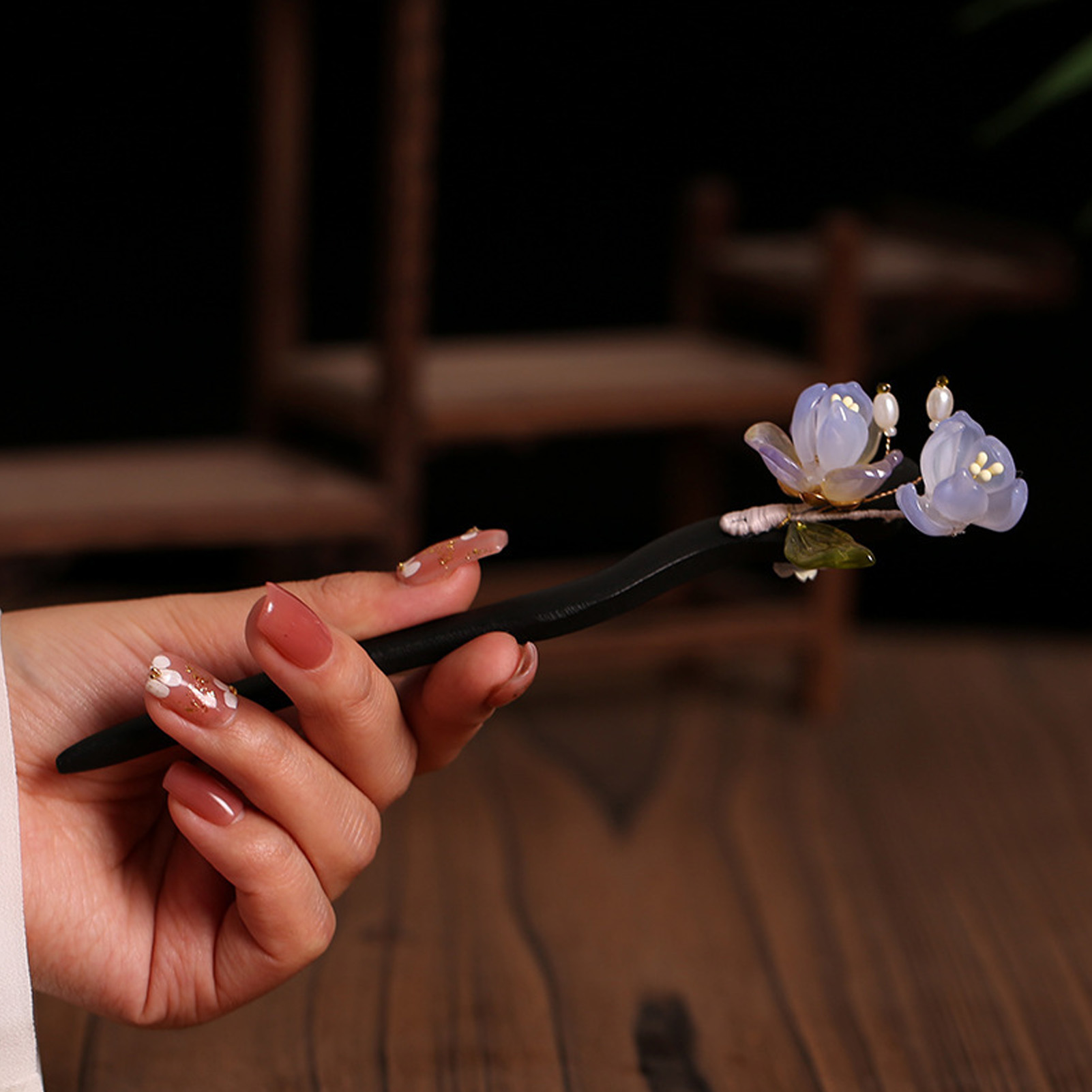 Vintage Wooden Flower Hairpin  - đánh giá và giá Vintage Fashion Shop