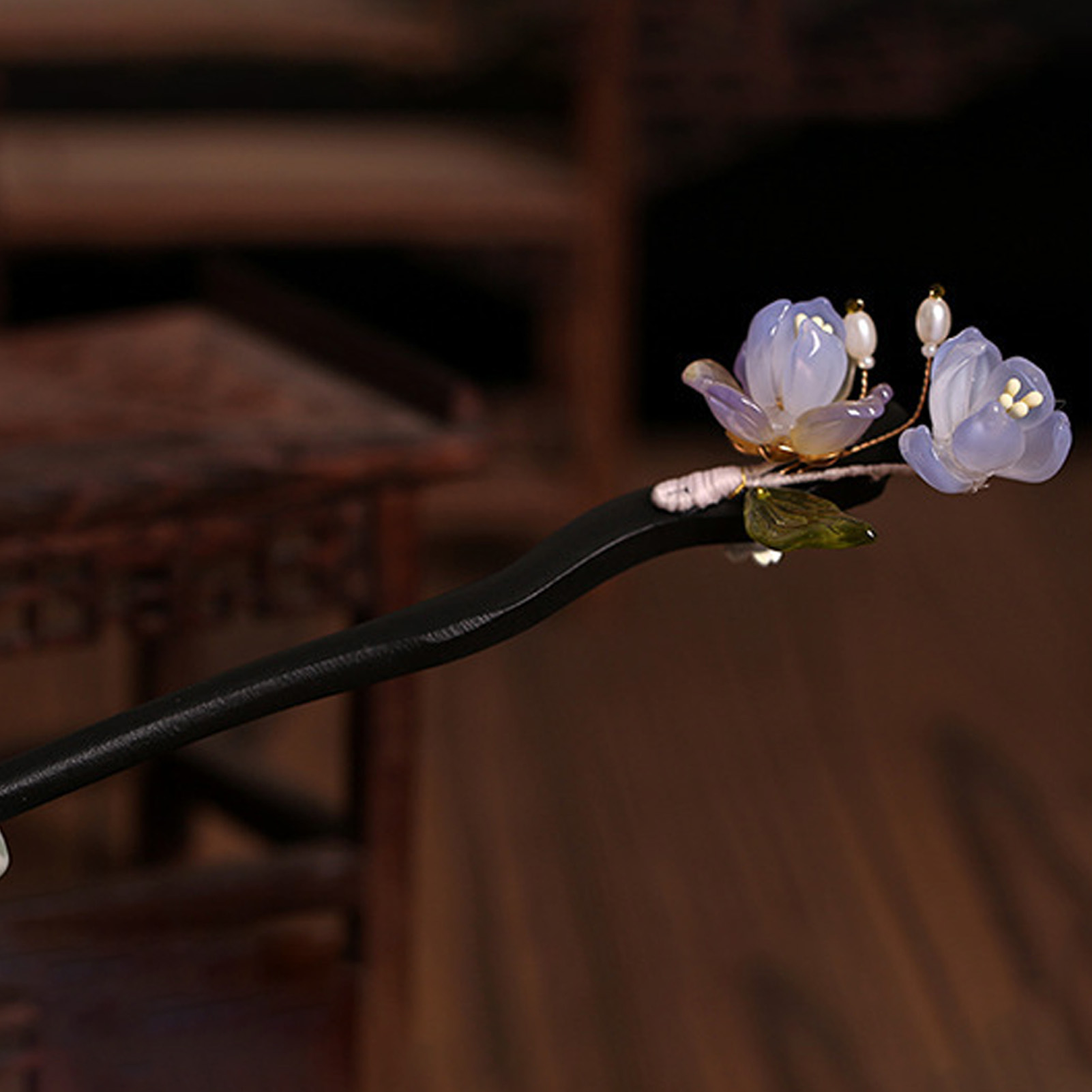 Vintage Wooden Flower Hairpin  - đánh giá và giá Vintage Fashion Shop