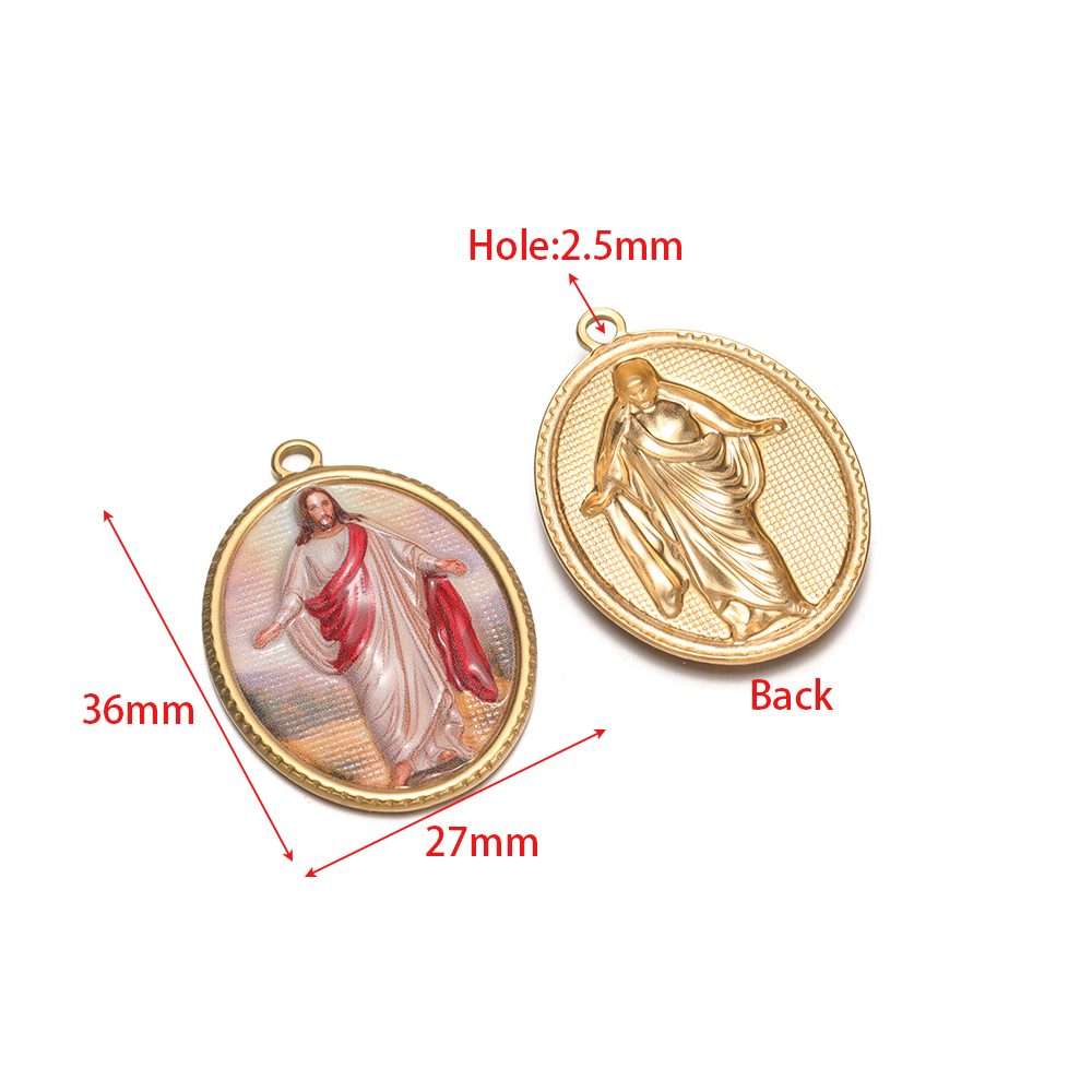 4Pcs Stainless Steel Oval Reli - đánh giá và giá Vintage Fashion Earrings